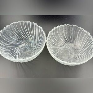2 Arcoroc  “Seabreeze” 5.5” Bowls.  France